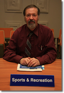 Keith Sharp - Sports & Recreation Rep